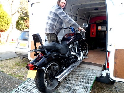 AVIT Delivered motorbike collection & delivery service.